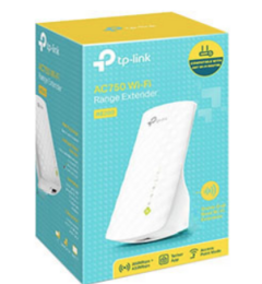 REPETIDOR AMPLIFICADOR TP-LINK RE200 AC750 300MBPS 433MBPS DUAL BAND
