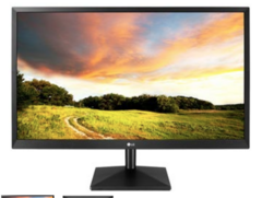MONITOR LG 27 VGA 60HZ HDMI 75HZ 16.7M 16:9 1920X1080 1000:1 2MS 240CD/M2 INCLUYE TRANSFORMADOR 19V 1.3A 6.5X4.4MM Y CABLE HDMI