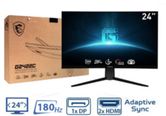 MONITOR MSI 23.6 G2422C 2XHDMI 1XDISPLAYPORT 1MS 180HZ 1920X1080 CURVO GAMER GAMING INCLUYE TRANSFORMADOR Y CABLE HDMI