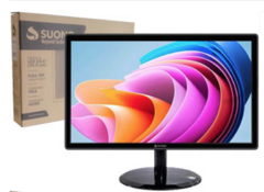 MONITOR SUONO 23.6 VGA HDMI 1920X1080 16.7M 16:9 250CD/M2 1000:1 5MS 510X395X185MM INCLUYE CABLE TREBOL Y HDMI - TESTEADOS SIN PIXELES DEFECTUOSOS