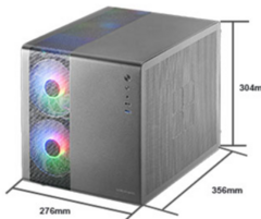 GABINETE SOLARMAX CM-B300-SF FRENTE RGB Y LATERAL VIDRIO TEMPLADO TRANSPARENTE 1XUSB 2.0 1XUSB3.0 2XJACK3.5MM 2X3.5 3XSSD 3 COOLER 120MM RGB VGA HASTA - comprar online