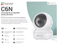 CÁMARA INTERIOR EZVIZ C6N WIFI 1080P 360° + SOPORTE PARED - comprar online