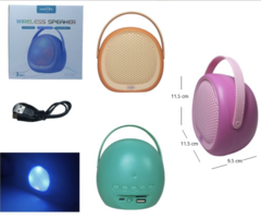 PARLANTE 3PLG BT COLORES C/LUZ 1945