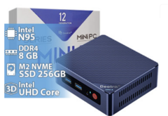 MINI PC BEELINK INTEL S12 N95 QUADCORE 3.4GHZ 8GB 256GB NVME UHD 4XUSB3.0 2XHDMI DUAL BAND 2.4GB 5.8GHZ WIFI BLUETOOTH 4.0 RJ45 INCLUYE SOPORTE MONITO