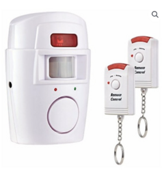 ALARMA CON SENSOR DE MOVIMIENTO Y CONTROLES 105DB