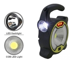 KIVE LINTERNA BALIZA MULTIUSO JW-309 CARGA SOLAR USB 5 FUNCIONES LED COB