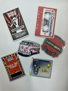 STICKER POUCH HACK THE PLANET