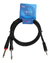 Cable Kwc 9003 2 Plug 6.5 Mono A Mini Plug 3.5 Stereo 1.5 Mt