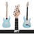 Guitarra Eléctrica Stc Celeste Con Amplificador - Combo