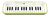 Teclado Casio Sa 50 Teclas Mini 32 Color Blanco