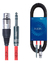 Cable Patcheo Kwc Neon Canon Hembra A Plug Stereo 6 Metros