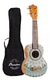 Ukelele Bamboo Soprano Con Diseño, Funda / Bu-21 Jade