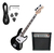Bajo Electrico Jazz Bass Stc Negro Amplificador - Combo