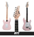 Guitarra Eléctrica Stc Rosa Con Amplificador - Combo