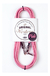 Cable Instrumento Plug Western 3mts Angulado Rosa Entelado