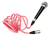 Cable Xlr Canon Para Micrófono Western 3mts Tela Rosa - tienda online