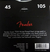Encordado De Bajo 4 Cuerdas Fender 7250 S 045 / 105 Nickel - comprar online