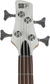 Bajo Eléctrico Ibanez Srmd200 Escala Media Blanco Activo - tienda online