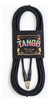 Cable Plug Plug Western 6m Tela Negro Ficha Dorada
