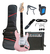 Guitarra Stc Pink Con Amplificador Funda Y Accesorios