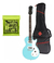 Combo Guitarra EpiPhone Lp Sl Celeste Funda Encordado Gratis