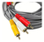 Cable Plug 3 Rca Macho A 3 Rca Macho 1,80 Metros en internet