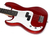 Bajo Leonard Precision Para Zurdo-color Rojo - comprar online