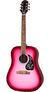 Guitarra Acustica EpiPhone Starling Blackpink Rosa