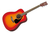 Guitarra Folk Yamaha F310 Cherry Color Sunburst - comprar online