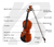 Violín 1/2 Acustico Bamboo Incluye Estuche Resina Y Arco. en internet