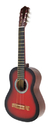 Guitarra Criolla Clásica De Estudio Mediana 3/4 Roja + Funda