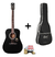 Guitarra Acustica Cort Ad810 Bks Con Funda Cort