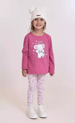 LEGGINGS KID PRINT WARM (I25B9102)