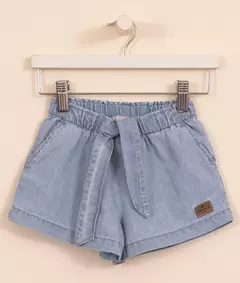 SHORT DENIM PAPER BAG (V25B5802) - comprar online