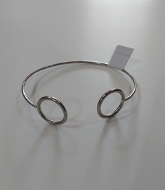 pulsera doble circulo acero