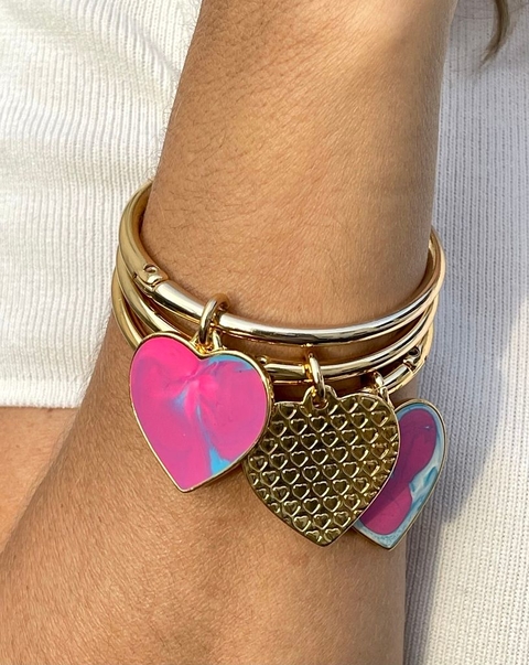 Bracelete Pingente Coração