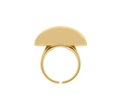 Anel Oval Bold - Mila Brito Bijoux