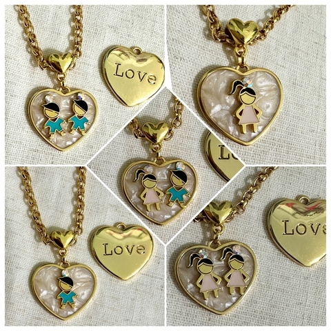 Colar Coração de Mãe - Leia a descrição