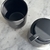Set de dispenser y vaso de ceramica negro - comprar online