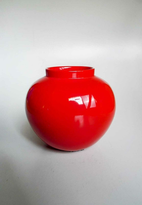 POTICHE DE CERÂMICA NA COR VERMELHA 1577