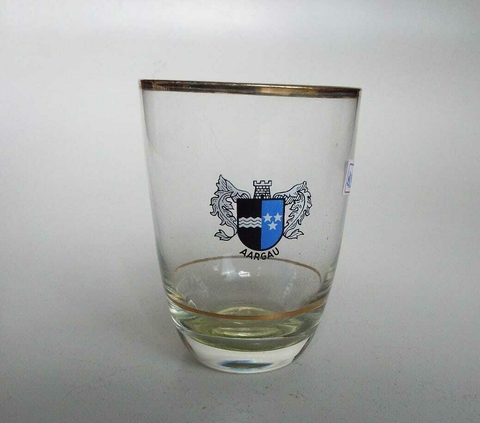 1991 COPO DE VIDRO DE COLECIONADOR BRASÃO SUÍÇO