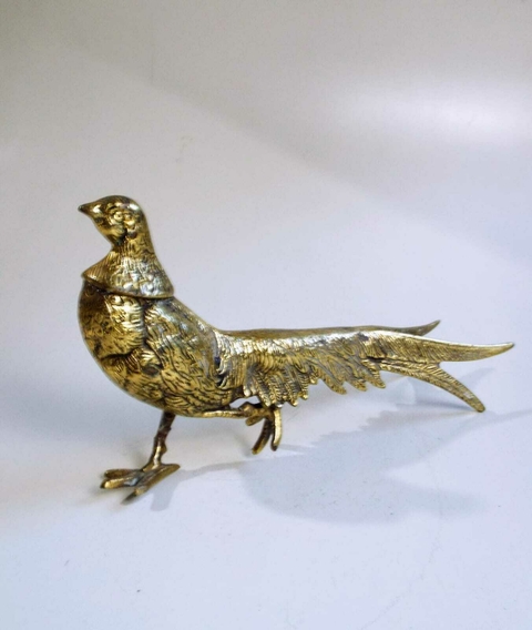 1767 ESCULTURA DE METAL DE PÁSSARO