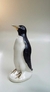 PINGUIM EM PORCELANA CLÁSSICO EM BRANCO E DOURADO 1564