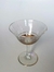 1827 TAÇA DE CRISTAL PARA CHAMPAGNE DECORADA COM DETALHES DOURADOS