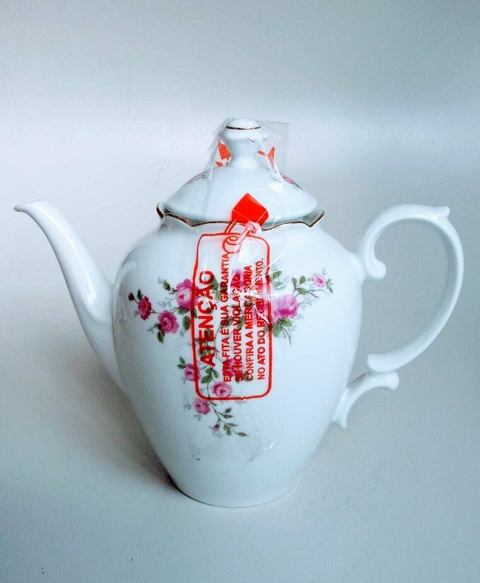 BULE DE PORCELANA RENNER COM DETALHES FLORAIS 1653