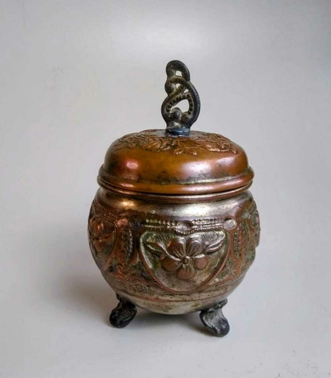 AÇUCAREIRO EM BANHO DE PRATA NA COR BRONZE 1507