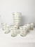 Conjunto de jarra de mesa branco em vidro 00042
