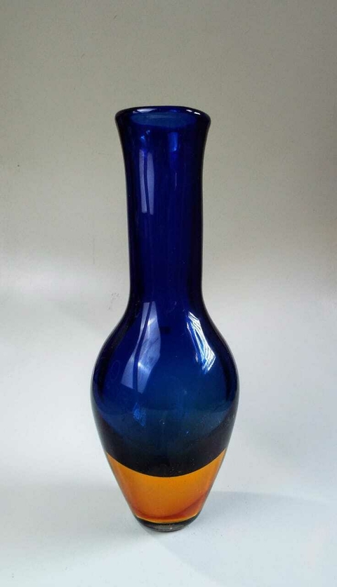 VASO DE CRISTAL MURANO AZUL MARINHO 1593
