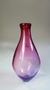 VASO DE CRISTAL MURANO NA COR ROSA COM DETALHES trabalhados em branco e dourado 1598
