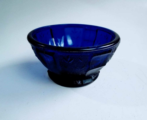 1907 TIJELA DE CRISTAL GROSSO NA COR AZUL COBALTO